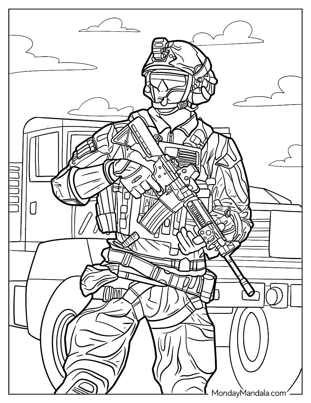 20 Soldier Coloring Pages Free PDF Printables  20 Soldier Coloring Pages Free PDF Printables