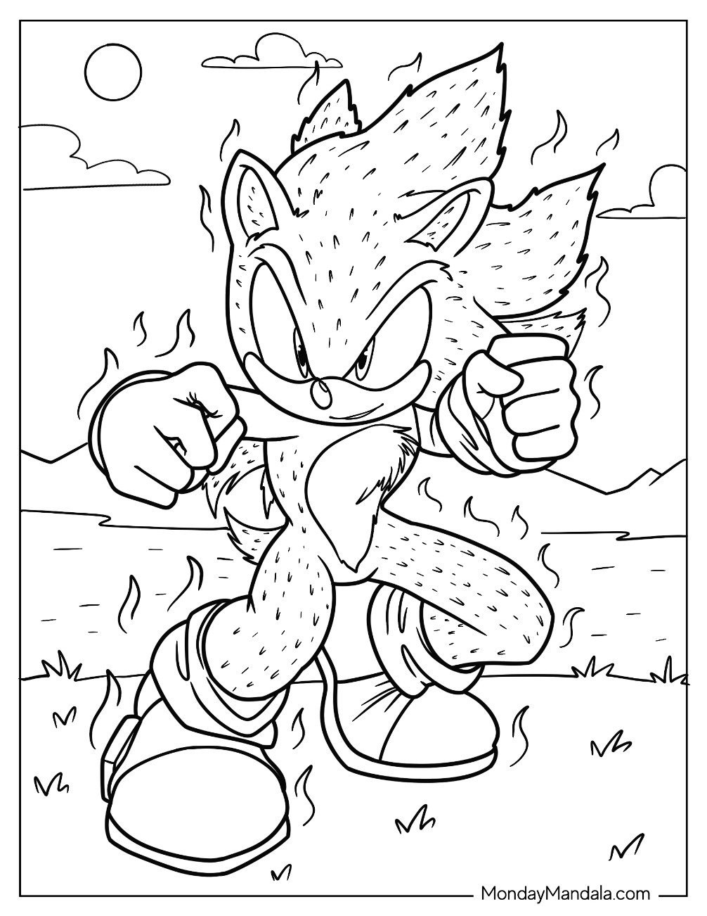 20 Super Sonic Coloring Pages Free PDF Printables  20 Super Sonic Coloring Pages Free PDF Printables