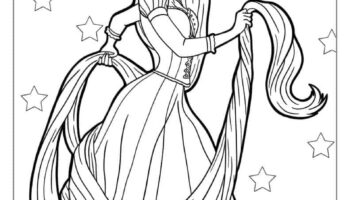 20 Tangled Coloring Pages Free PDF Printables 