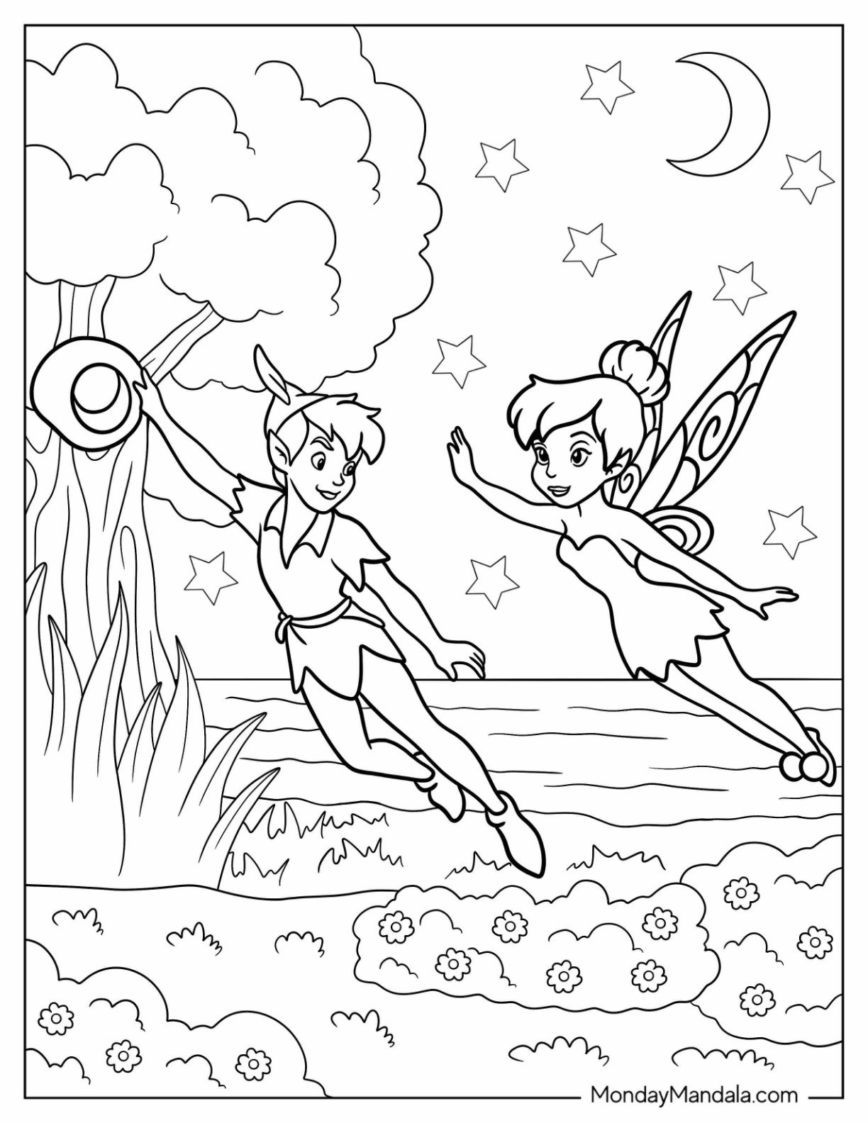 tinkerbell coloring pages