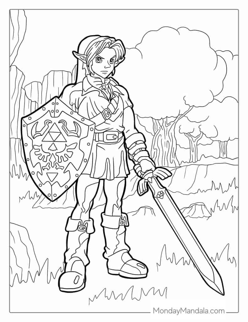 20 Zelda Coloring Pages Free PDF Printables  20 Zelda Coloring Pages Free PDF Printables