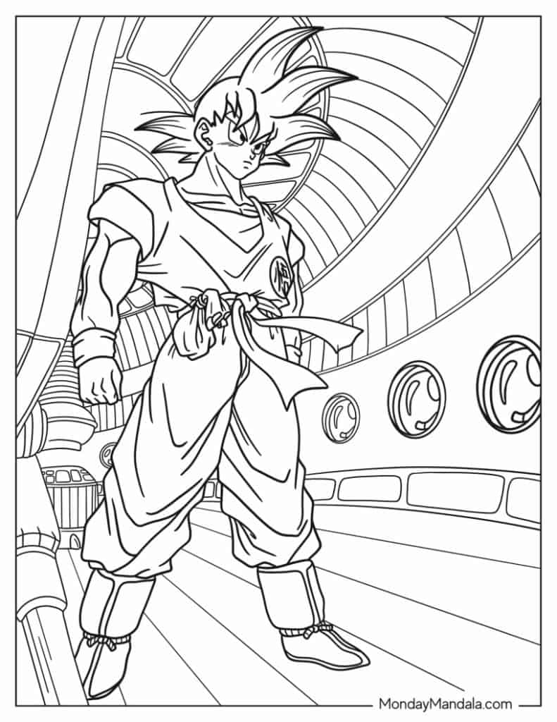 22 Goku Coloring Pages Free PDF Printables 