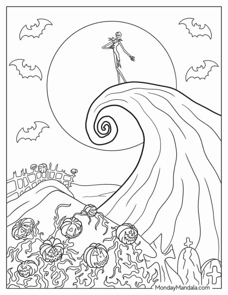 jack skeleton coloring pages jack skeleton coloring pages