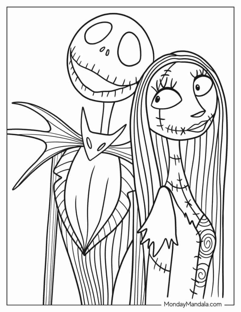22 Nightmare Before Christmas Coloring Pages Free PDFs  22 Nightmare Before Christmas Coloring Pages Free PDFs