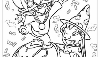 24 Disney Halloween Coloring Pages Free PDF Printables 