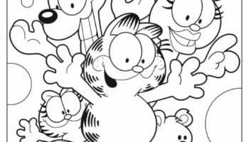 24 Garfield Coloring Pages Free PDF Printables 