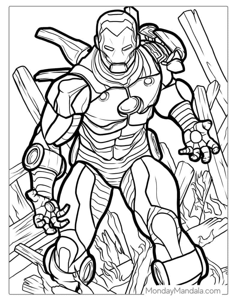 24 Iron Man Coloring Pages Free PDF Printables 