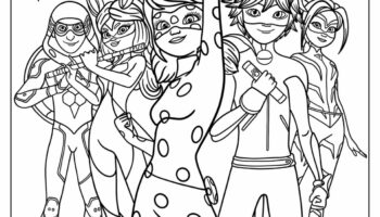 24 Miraculous Ladybug Coloring Pages Free PDF Printables 