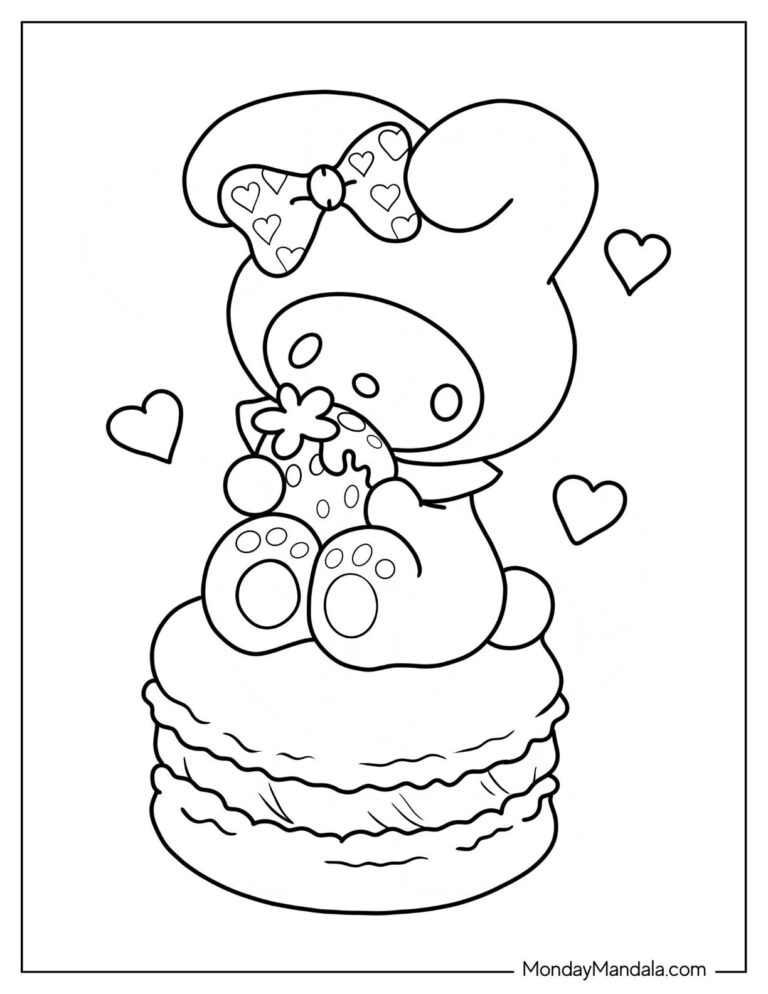 24 My Melody Coloring Pages Free PDF Printables