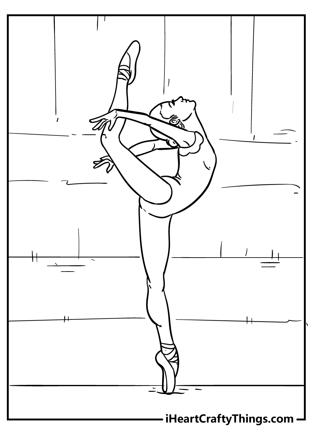 coloring pages ballet dancer