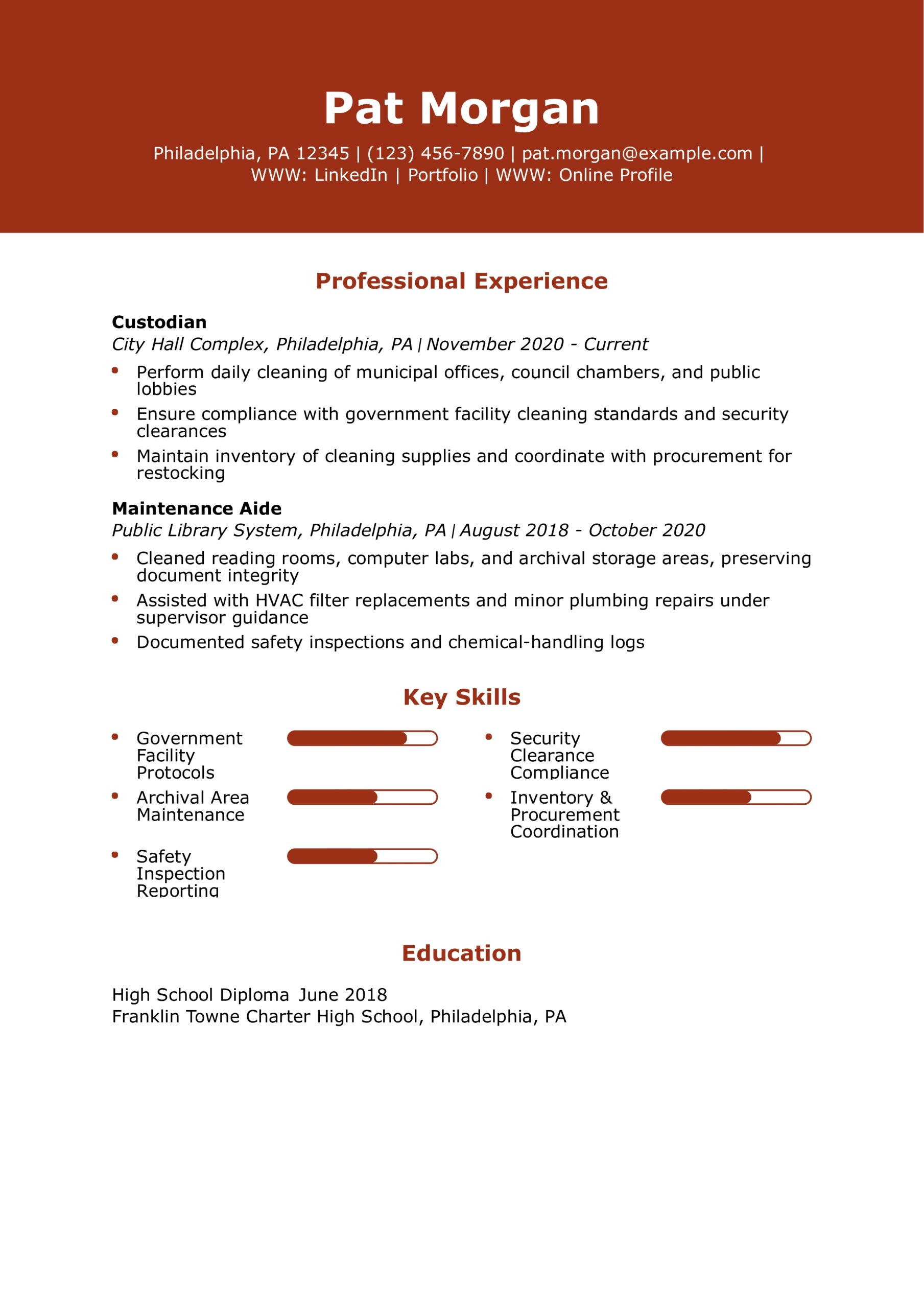 25 Best Entry Level Janitor Resume Examples And Templates For 2025 ResumeBuilder