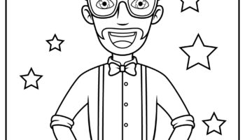 25 Blippi Coloring Pages 100 Free Printable PDFs 