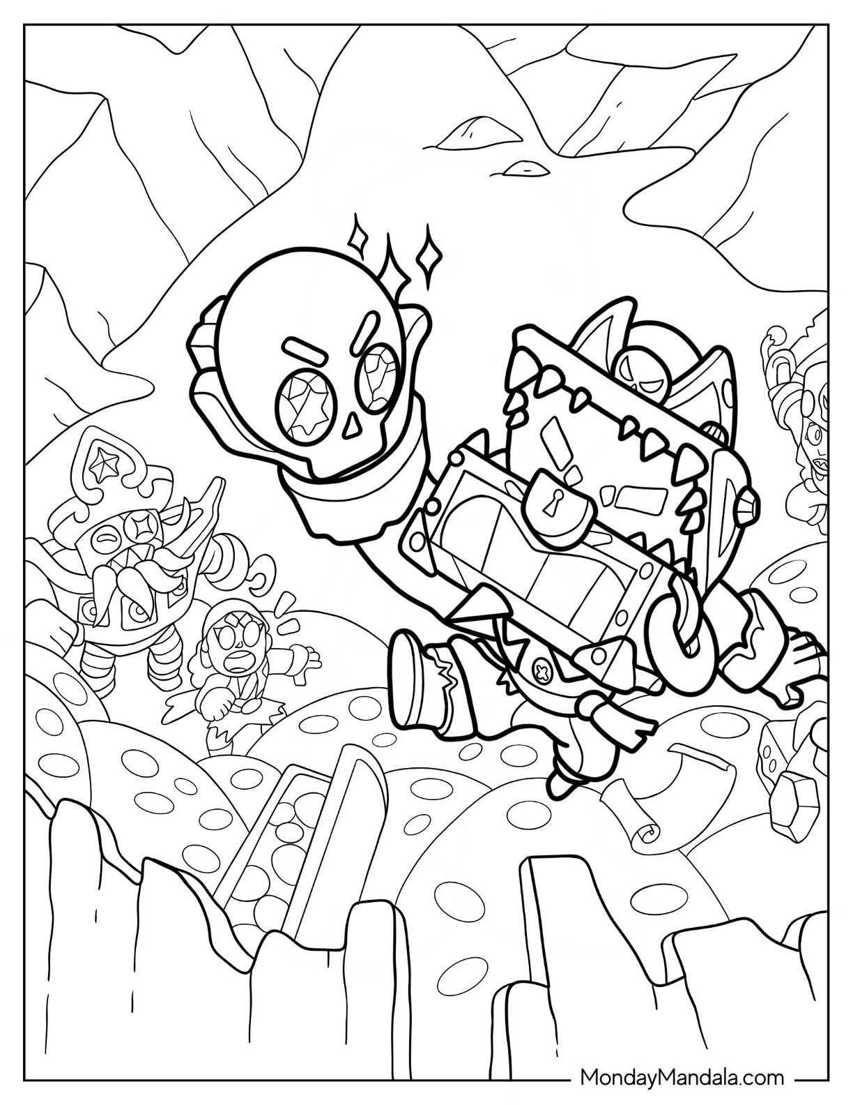 25 Brawl Stars Coloring Pages Free PDF Printables 