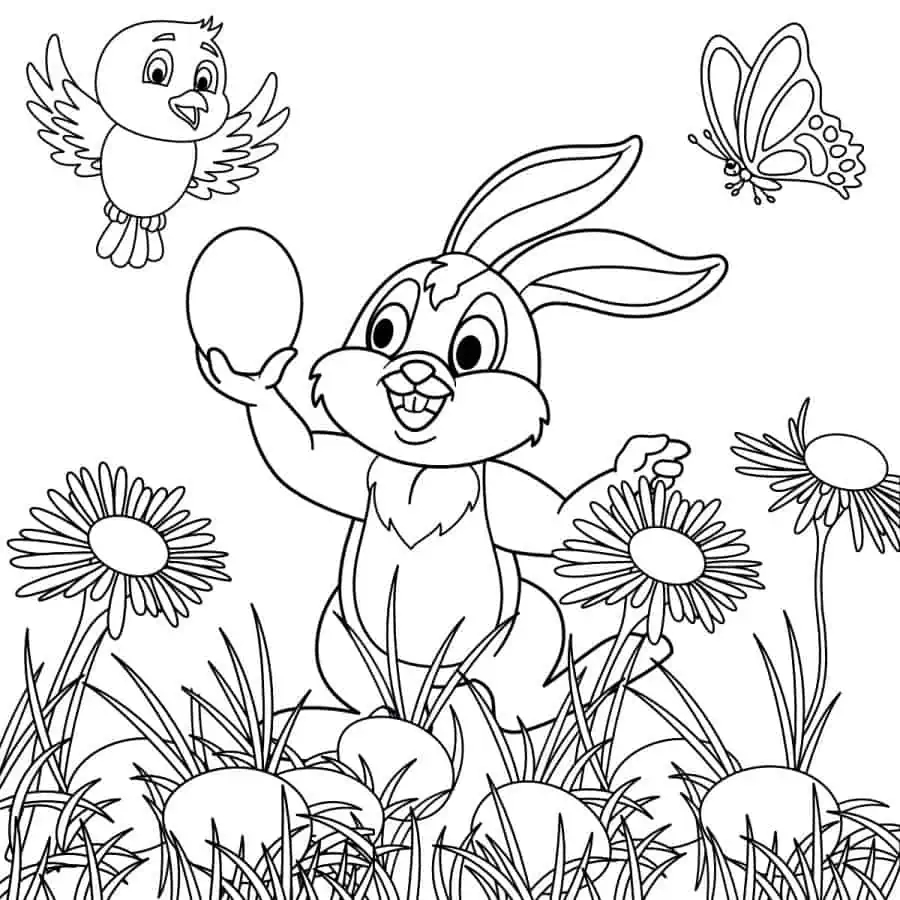 easter coloring page