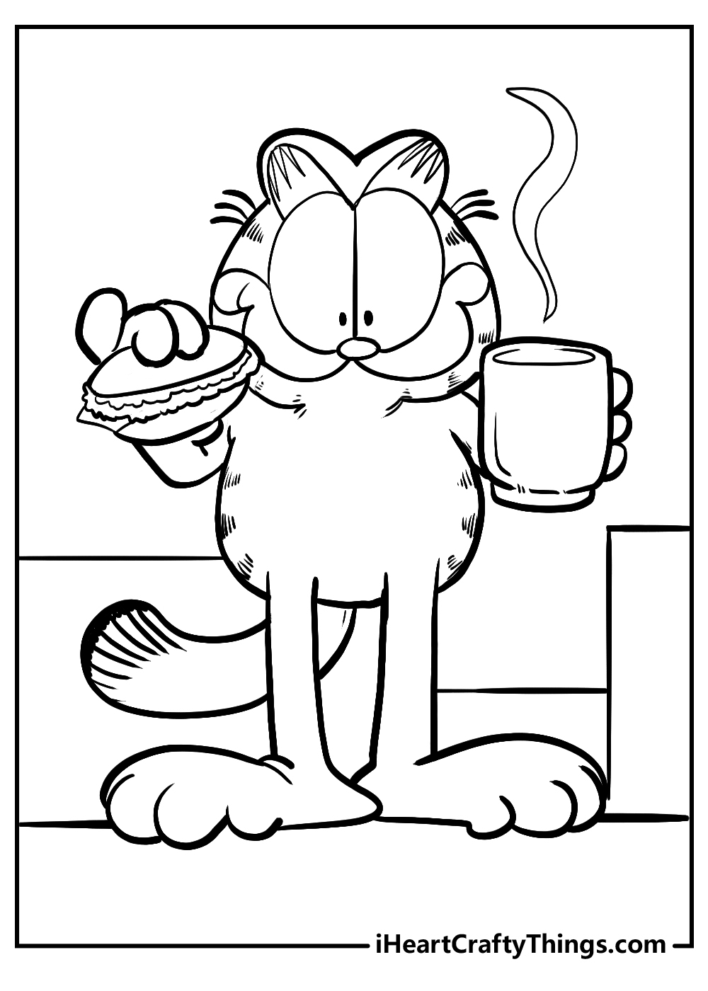 garfield coloring pages