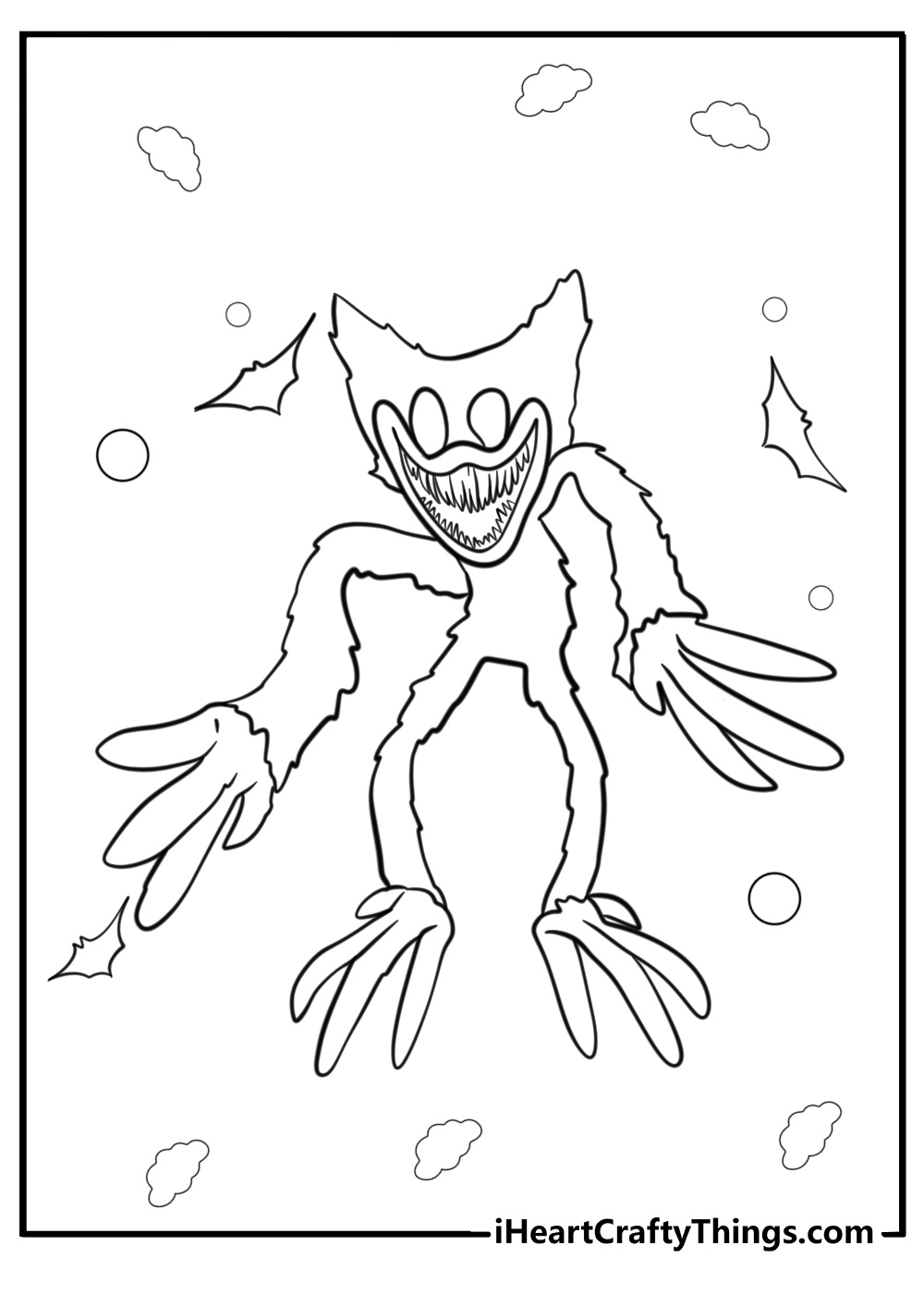 huggy wuggy coloring pages huggy wuggy coloring pages