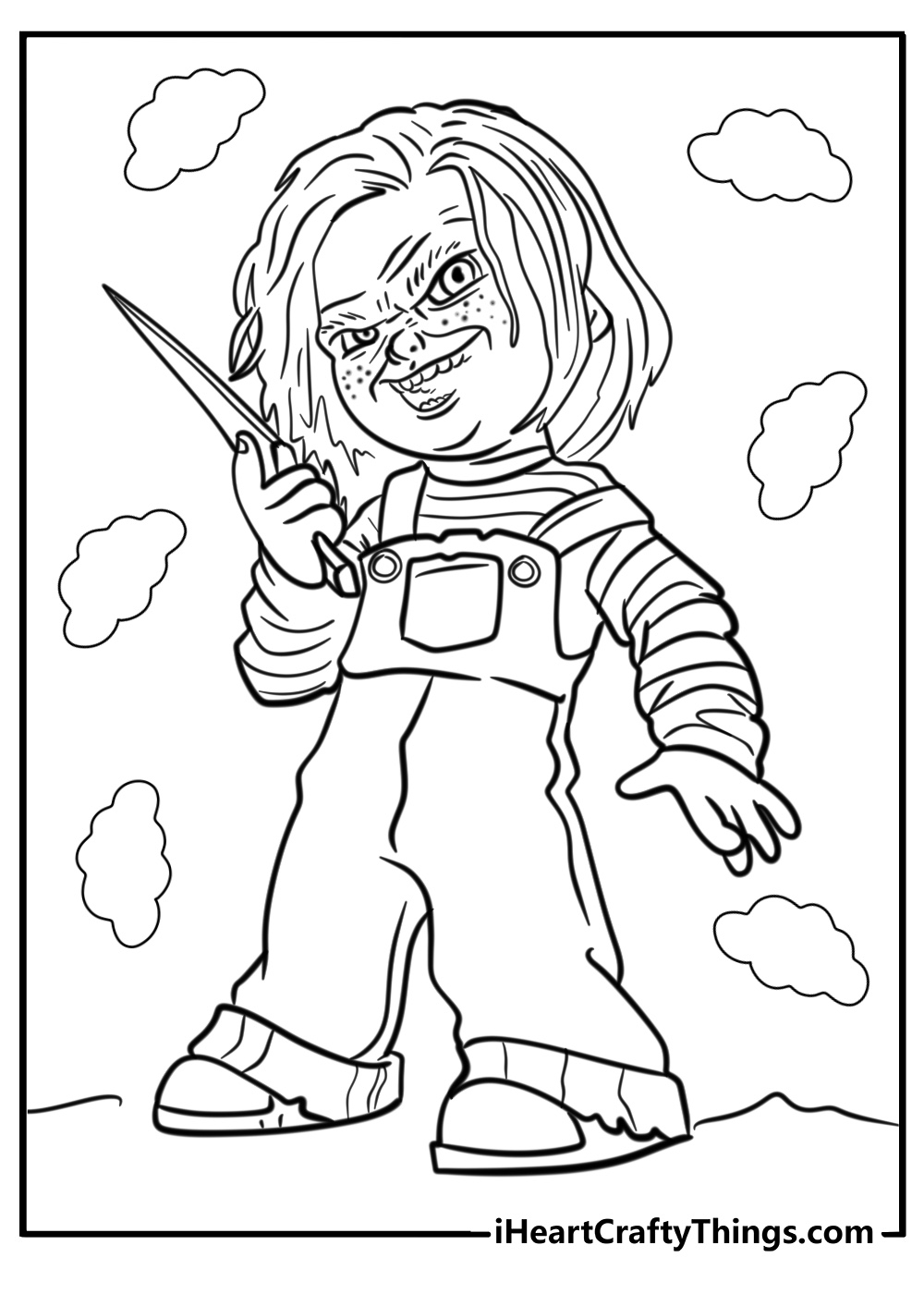 horror movie coloring pages