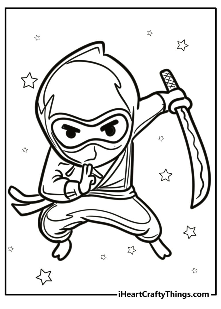 25 Ninja Coloring Pages 100 Free To Print