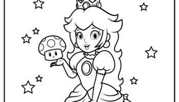 25 Princess Peach Coloring Pages 100 Free Printables 
