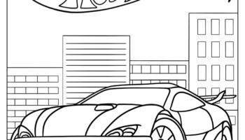 26 Hot Wheels Coloring Pages Free PDF Printables