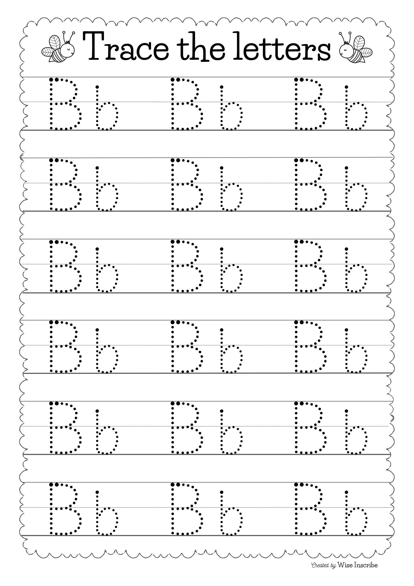 tracing worksheets for nursery
