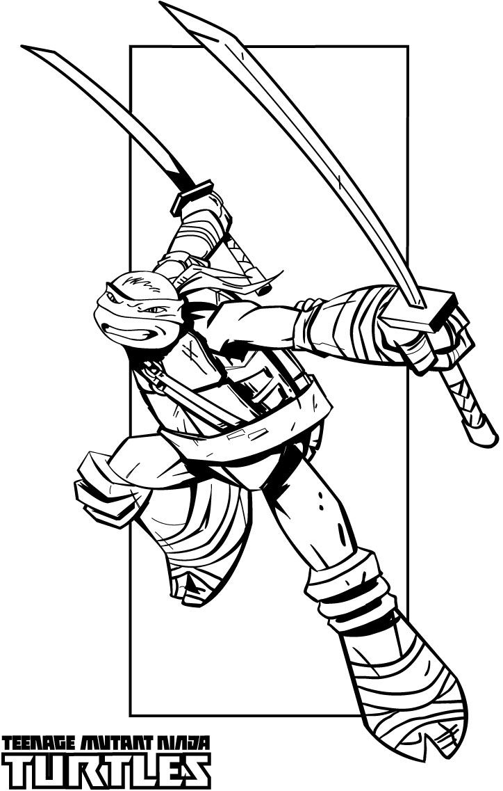 teenage mutant ninja turtles coloring pages