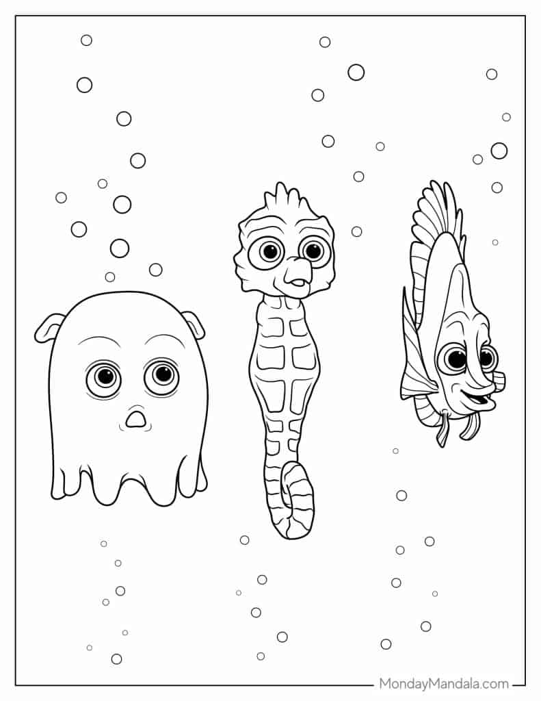 nemo coloring pages nemo coloring pages