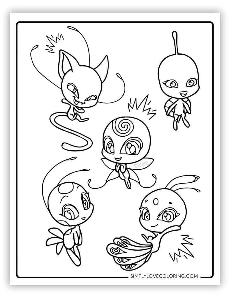 miraculous ladybug coloring page