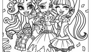 28 Monster High Coloring Pages Free PDF Printables 