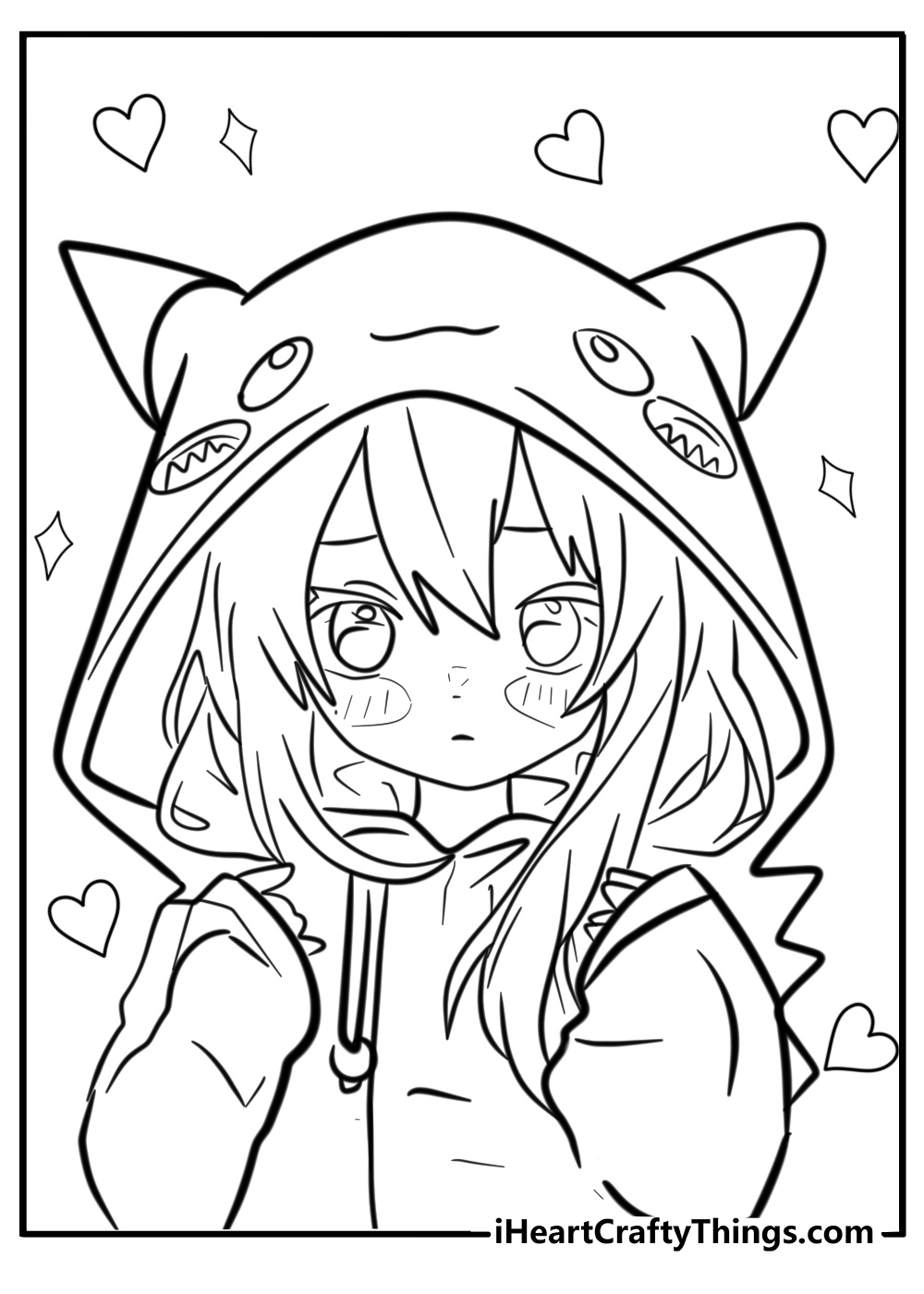 28 New Anime Girl Coloring Pages 100 Free To Print  28 New Anime Girl Coloring Pages 100 Free To Print