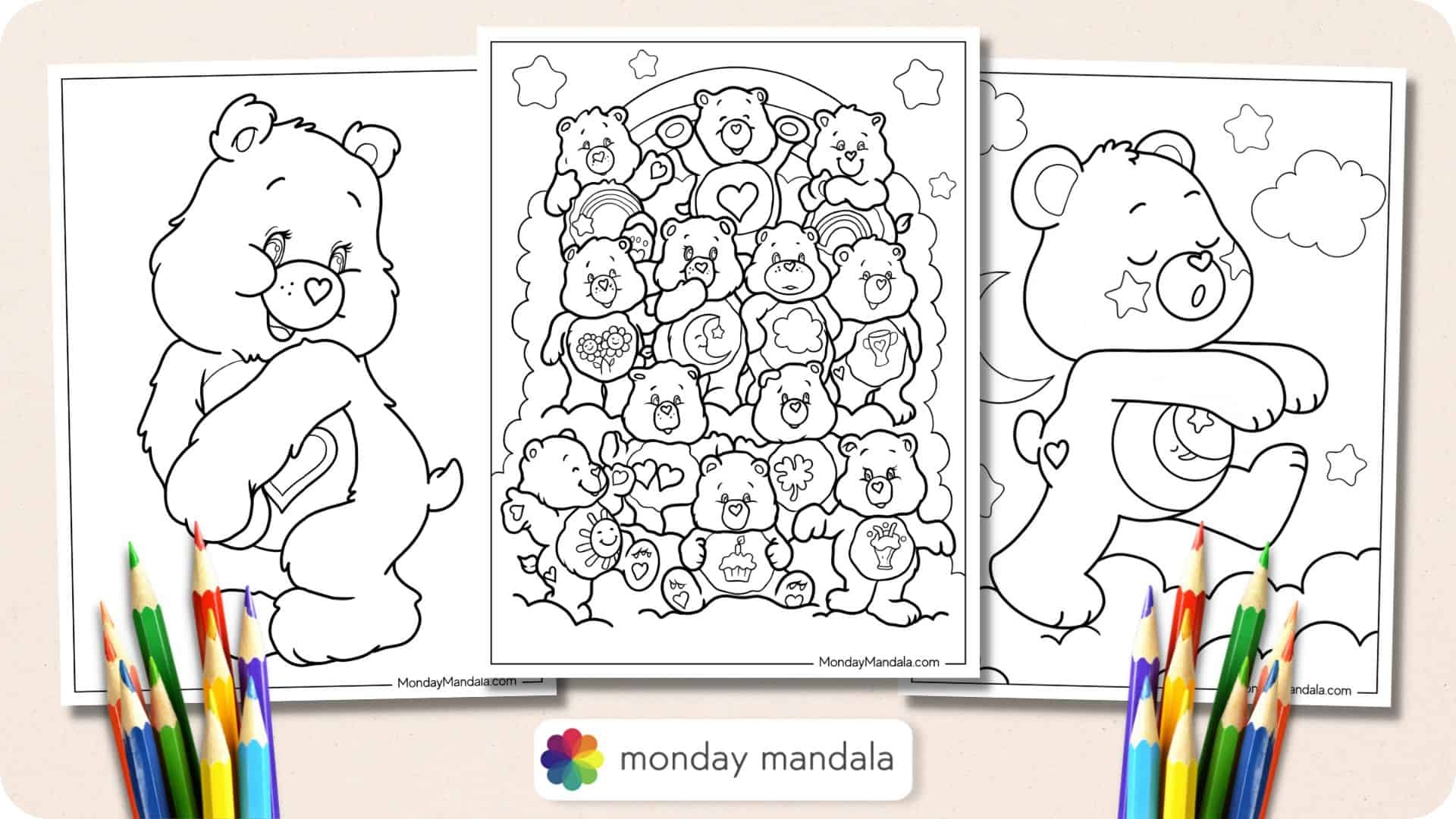 care bear coloring pages