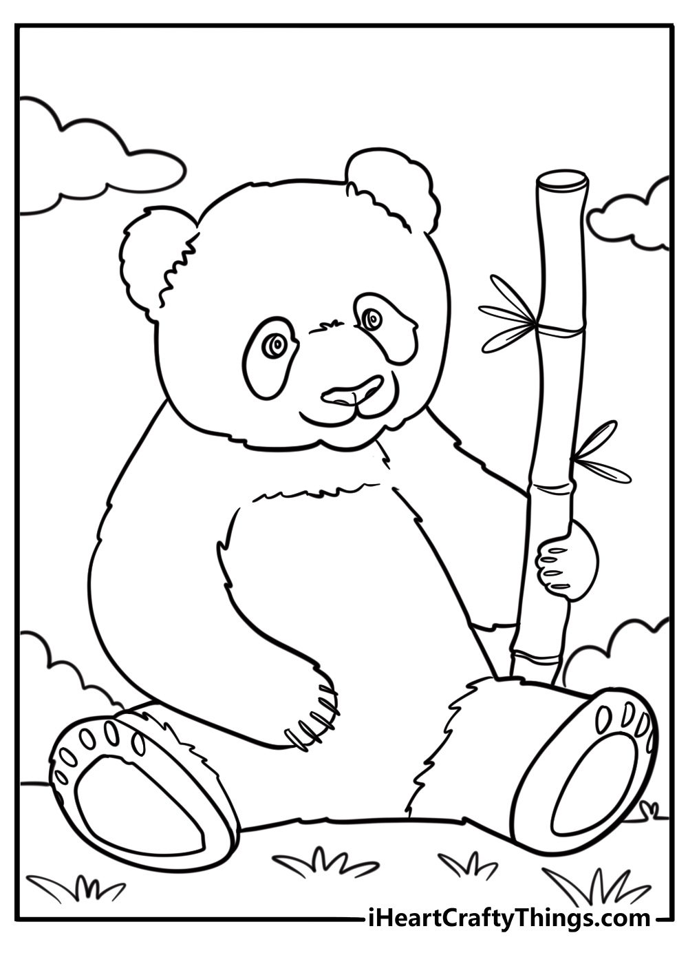 panda bear coloring pages