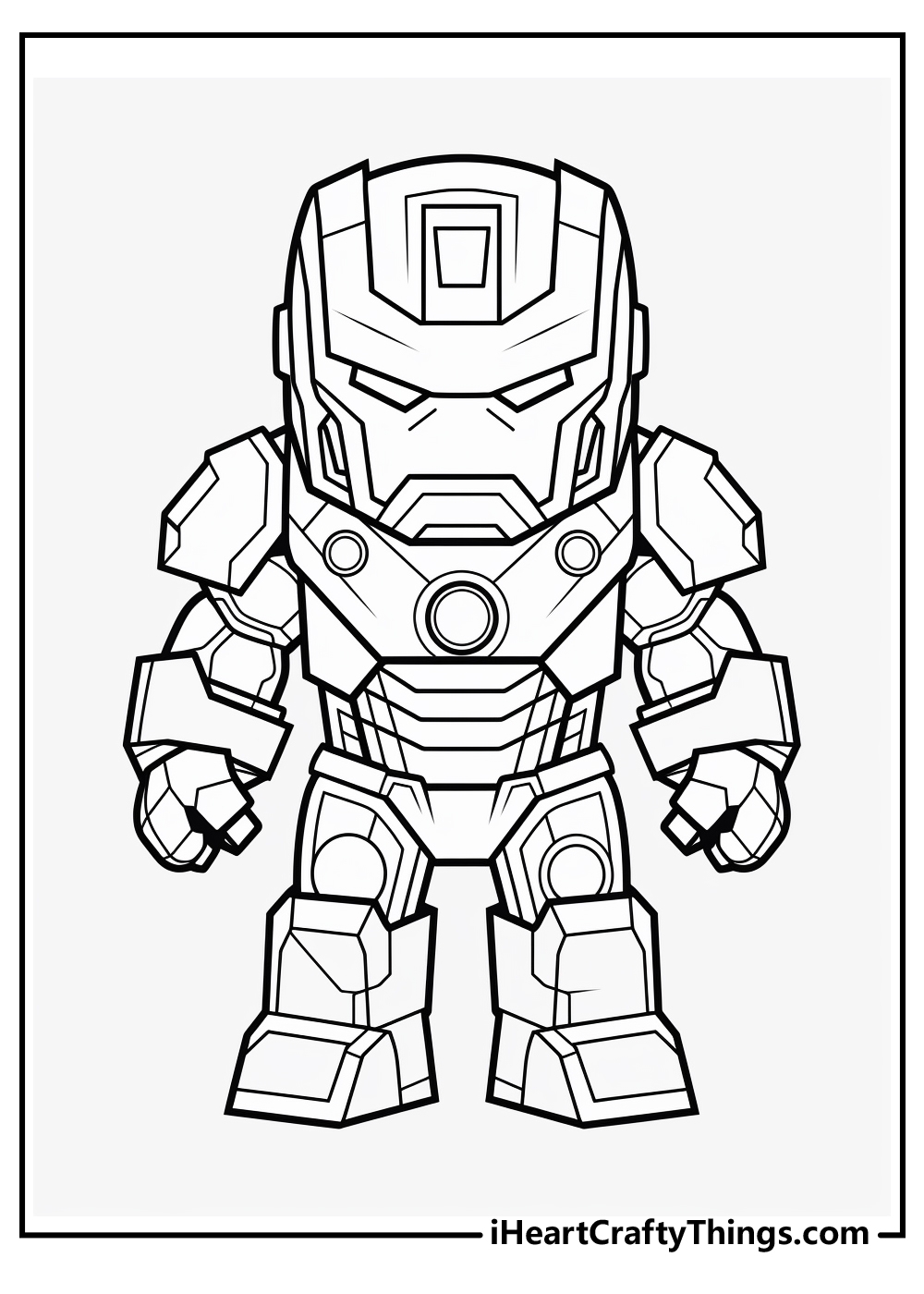 iron man coloring page