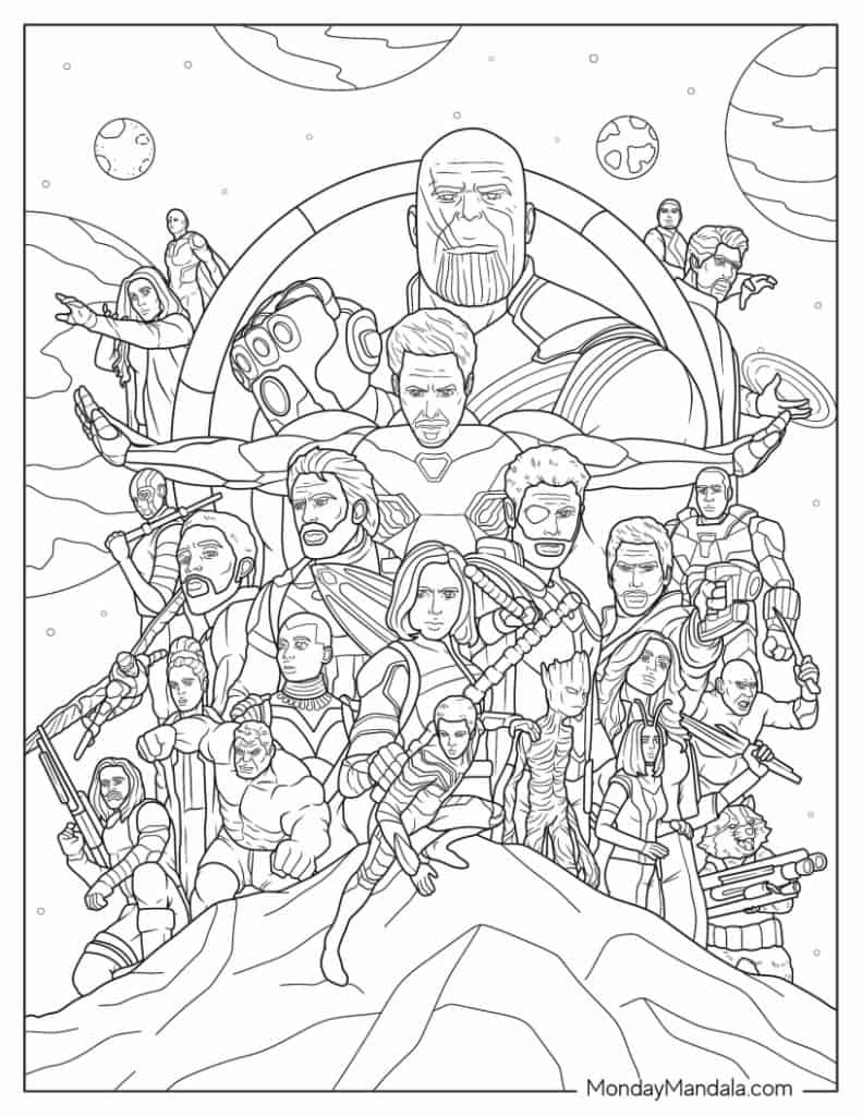 30 Marvel Avengers Coloring Pages Free PDF Printables  30 Marvel Avengers Coloring Pages Free PDF Printables