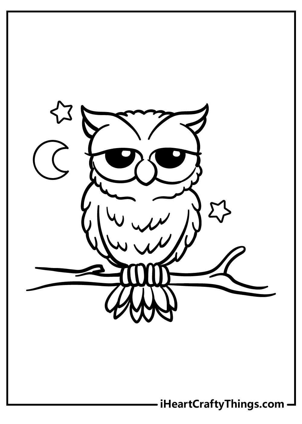 owl coloring page