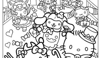 30 Sanrio Coloring Pages Free PDF Printables 
