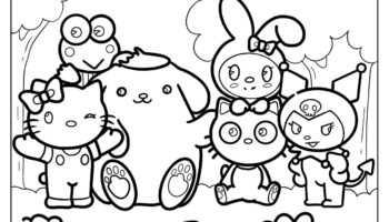 30 Sanrio Coloring Pages Free PDF Printables 