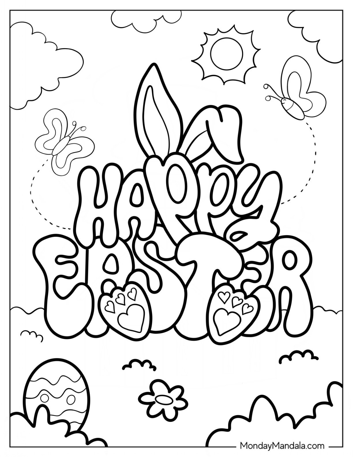 coloring pages easter free
