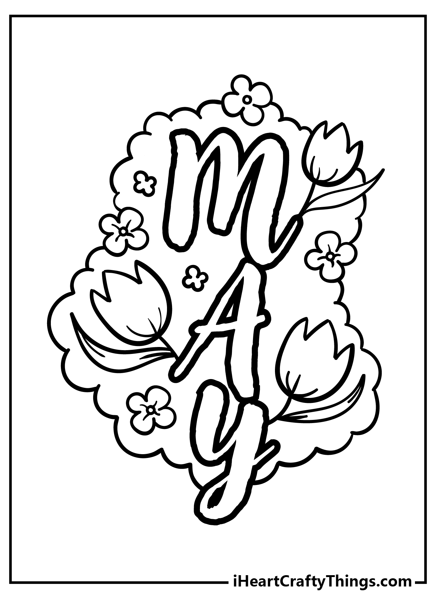 may coloring worksheets