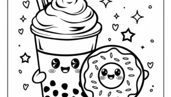 32 Boba Tea Coloring Pages Smooth Draw