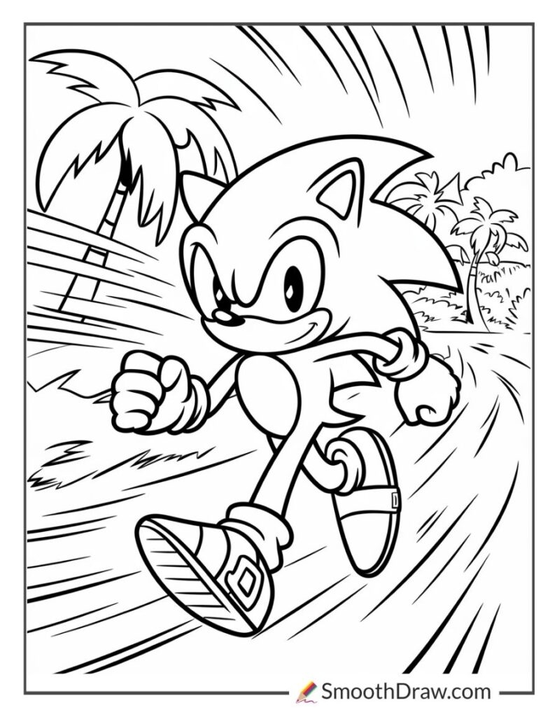 32 Sonic Coloring Pages Sonic Knuckles Tails Amy Smooth Draw