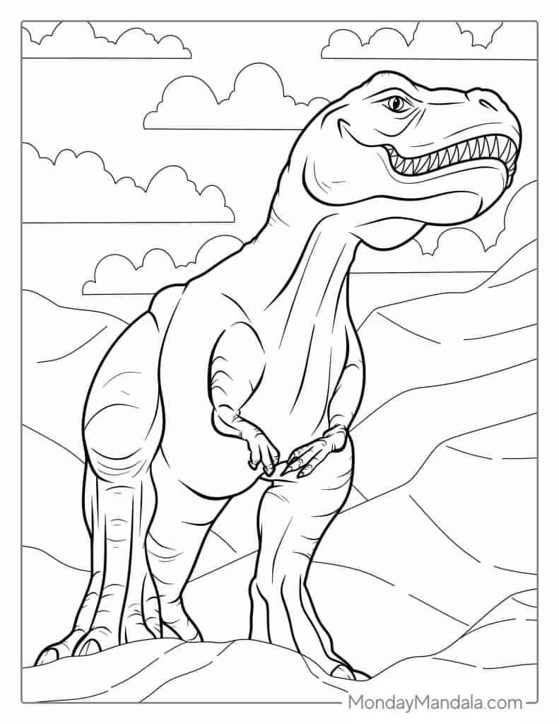 printable dinosaur coloring pages