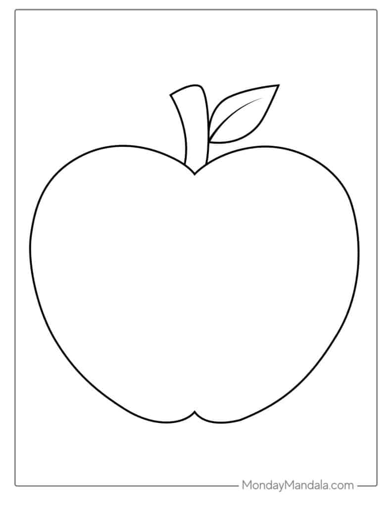 apple coloring pages