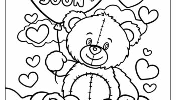 34 Get Well Soon Coloring Pages Free PDF Printables 