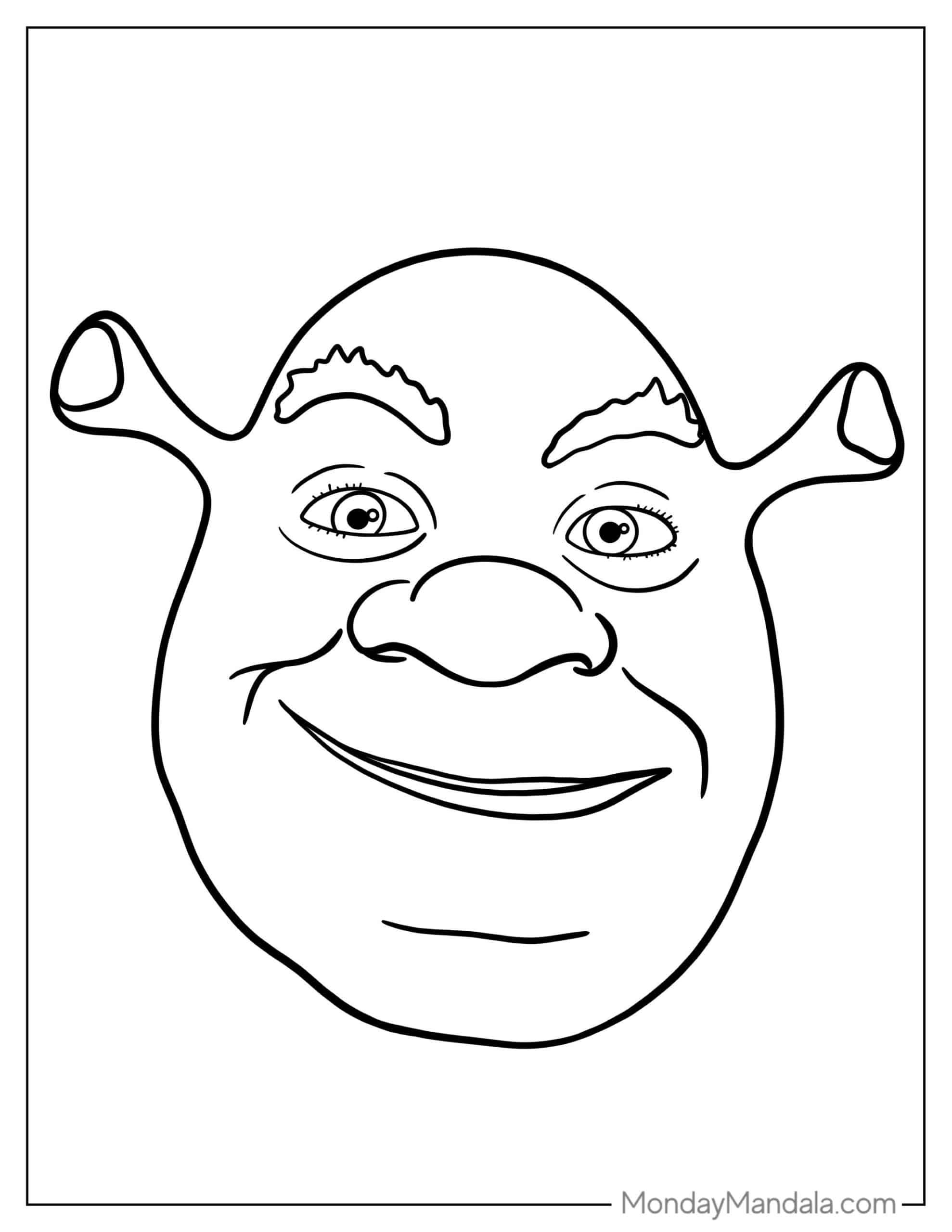 34 Shrek Coloring Pages Free PDF Printables 