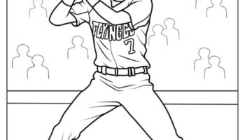 35 Baseball Coloring Pages Free PDF Printables