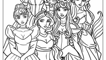 36 Disney Princess Coloring Pages Free PDF Printables 