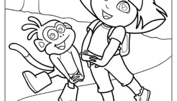 36 Dora The Explorer Coloring Pages Free PDF Printables 