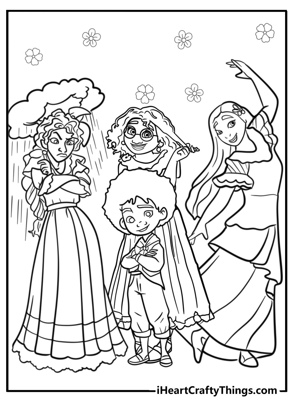 character coloring pages