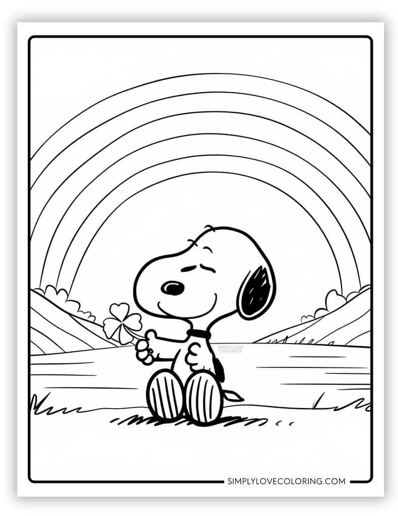 snoopy coloring pages